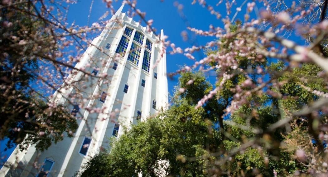 Burns Hall from below